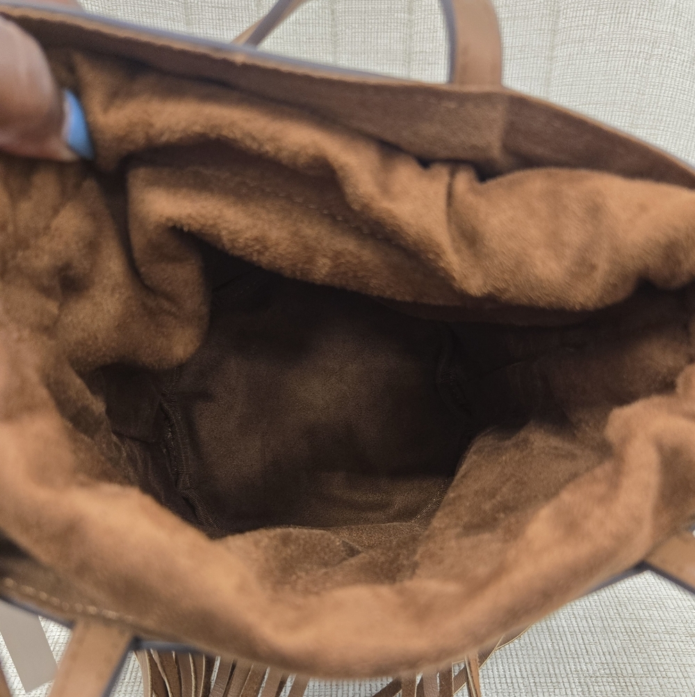 Steve Madden Brown Fringe Shoulder Bag - Picture 5 of 5
